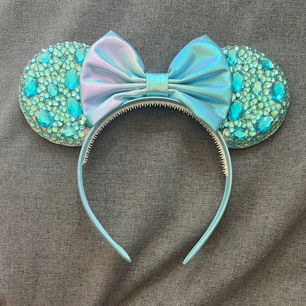 Disney Shimmering Blue Minnie Ears Headband